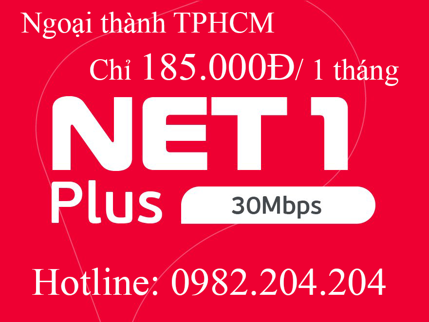 17.Lắp mạng internet Viettel gói Net 1 plus tại ngoại thành TPHCM và Hà Nội chỉ 185.000Đ 1 tháng