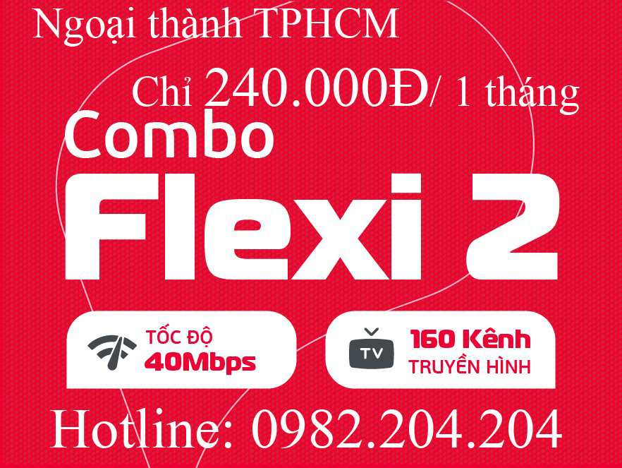 22.Đăng ký internet Viettel gói combo Net 2 kèm truyền hình tại ngoại thành TPHCM và Hà Nội phí 240.000Đ 1 tháng