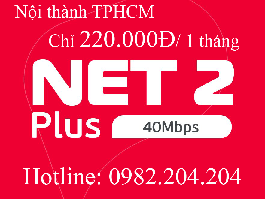 33.Lắp mạng Viettel gói Net 2 Plus nội thành Hà Nội và TPHCM giá hàng tháng 220.000Đ