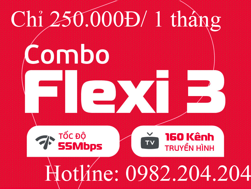 7.Lắp đặt mạng wifi Viettel gói combo Net 3 kèm truyền hình tại tỉnh chỉ 250.000Đ 1 tháng