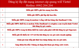Bảng Giá Lắp Mạng Internet Cáp Quang Wifi Viettel Nhà Bè TPHCM 2022