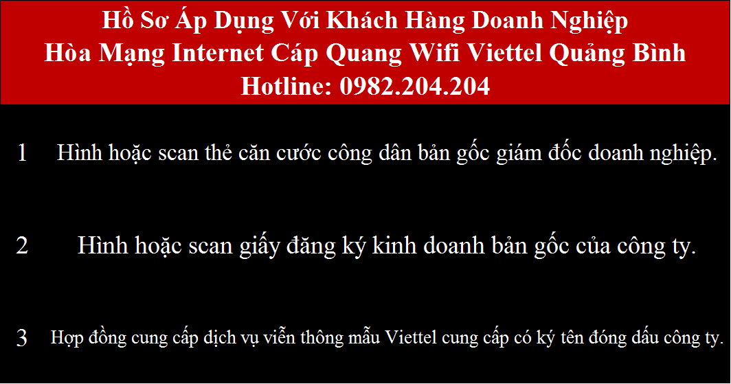 Đăng ký internet Viettel Quảng Bình