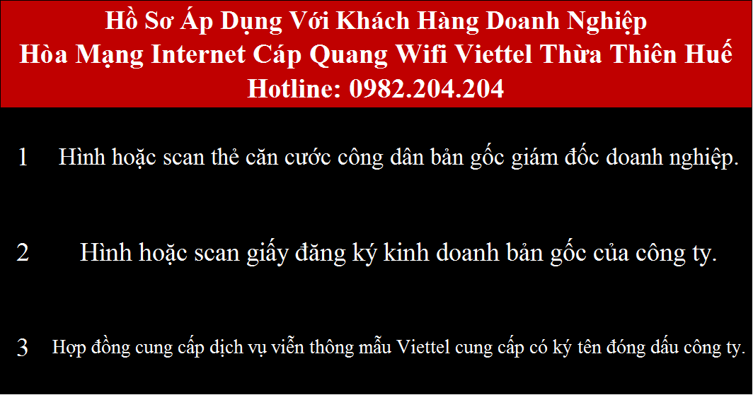 Đăng ký internet Viettel Thừa Thiên Huế