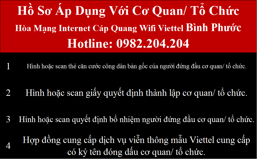 Đăng ký wifi Viettel Bình Phước
