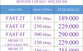 Bảng Giá Các Gói Cước Đăng Ký Wifi Viettel Ninh Bình 2023 Rẻ Nhất