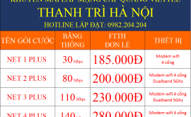 Đăng Ký Lắp Internet Wifi Viettel Thanh Trì Hà Nội 2022 Giá Rẻ Nhất